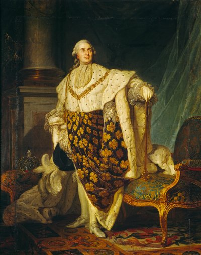 Ludwig XVI. (1754-93) König von Frankreich in Krönungsroben, 1777 von Joseph Siffred Duplessis